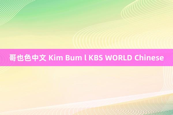 哥也色中文 Kim Bum l KBS WORLD Chinese