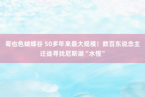 哥也色蝴蝶谷 50多年来最大规模！数百东说念主迁徙寻找尼斯湖“水怪”